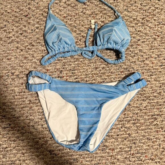 Isabella Rose Sugar On Top Maui Fit Bikini Bottoms & Triangle Top- Size Medium - Picture 7 of 13